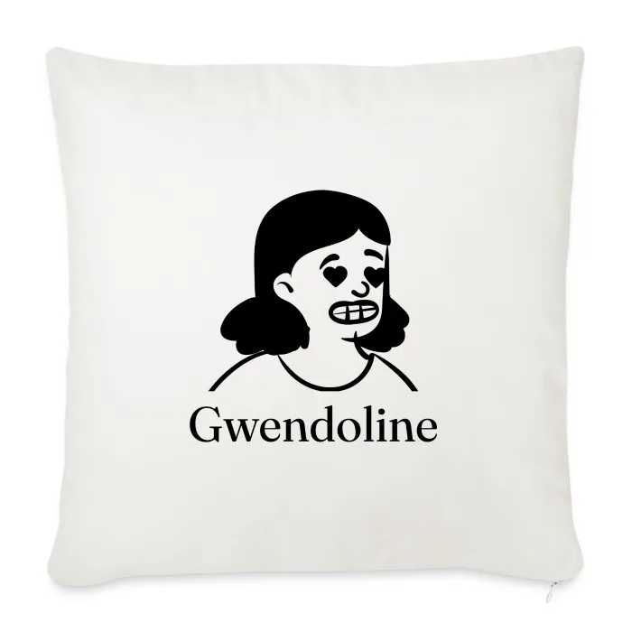 Coussin personnalisé au prénom Gwendoline