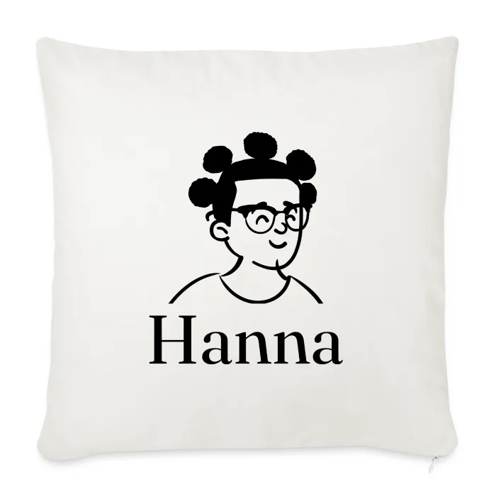 Coussin personnalisé au prénom Hanna