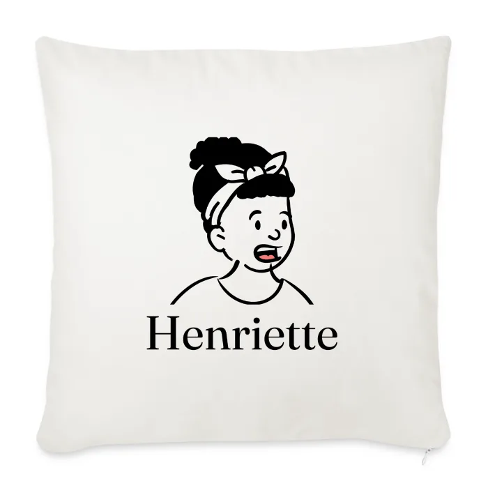 Coussin personnalisé au prénom Henriette
