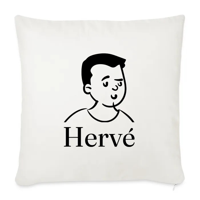 Coussin personnalisé au prénom Hervé