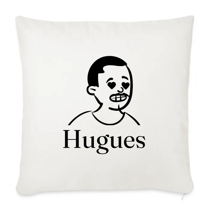 Coussin personnalisé au prénom Hugues