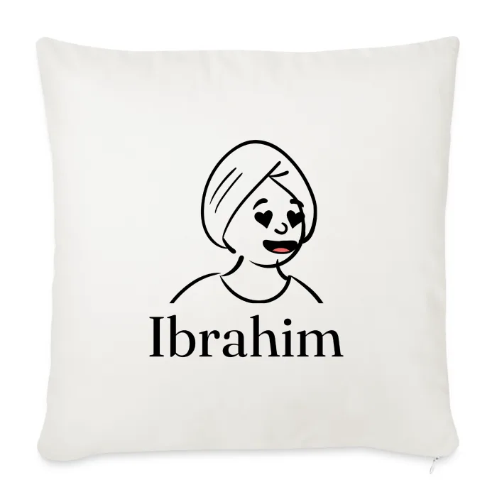 Coussin personnalisé au prénom Ibrahim