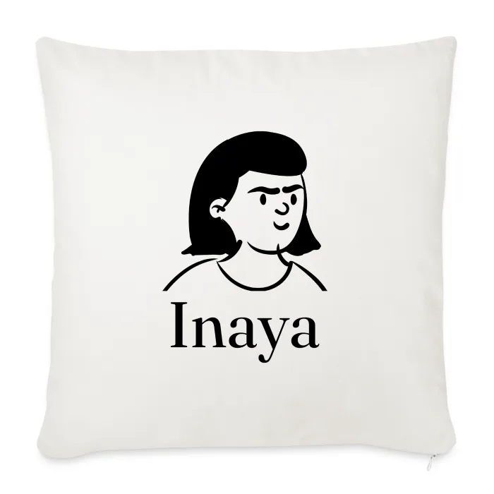 Coussin personnalisé au prénom Inaya