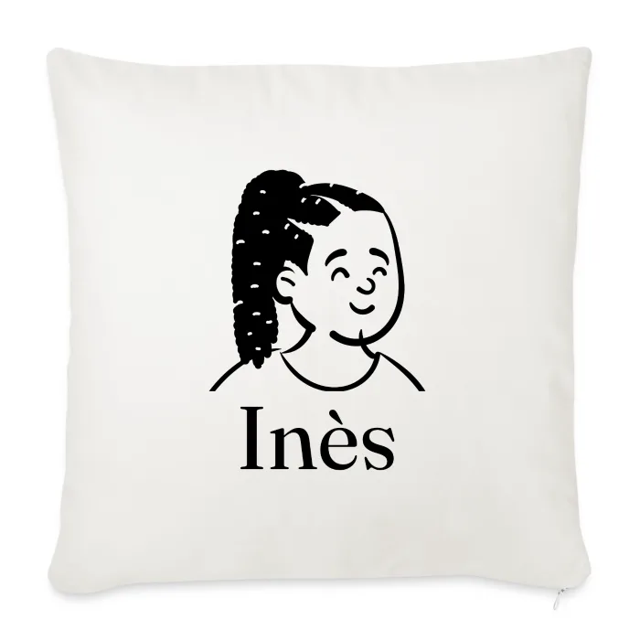 Coussin personnalisé au prénom Inès