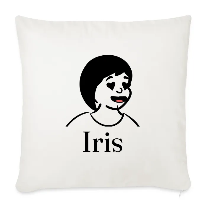 Coussin personnalisé au prénom Iris