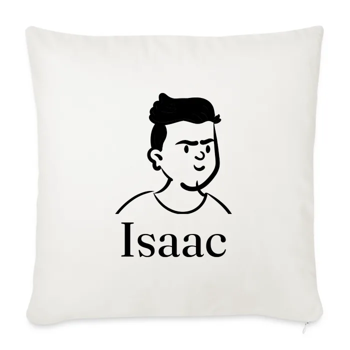 Coussin personnalisé au prénom Isaac