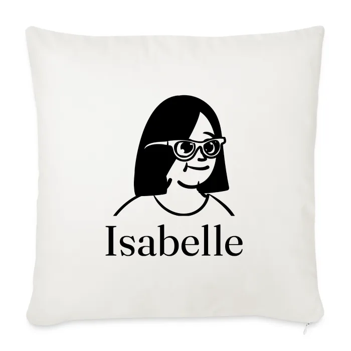 Coussin personnalisé au prénom Isabelle