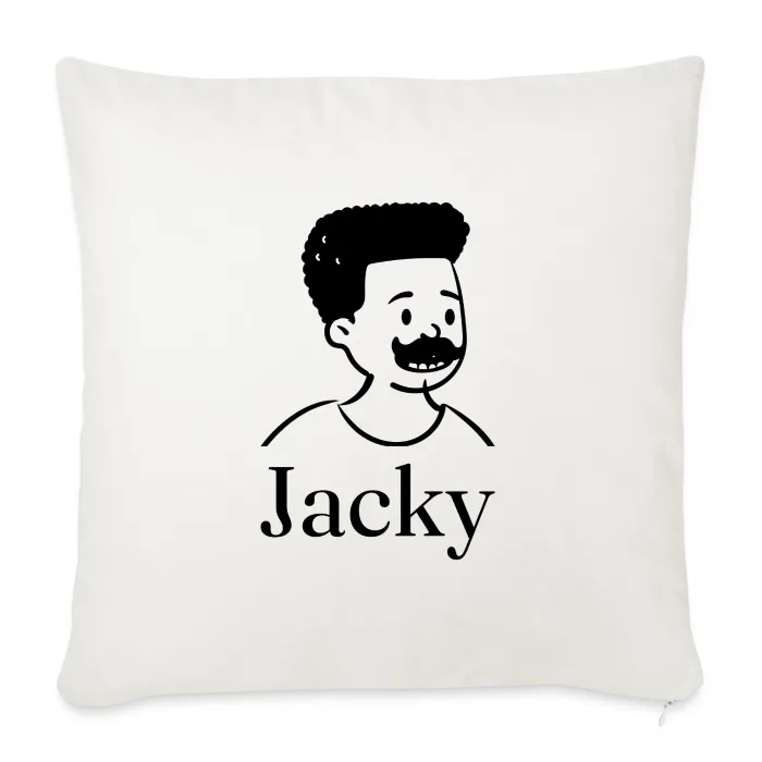 Coussin personnalisé au prénom Jacky