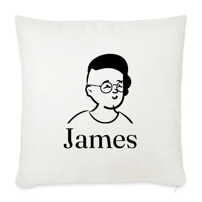 Coussin personnalisé au prénom James