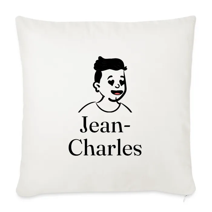 Coussin personnalisé au prénom Jean-Charles