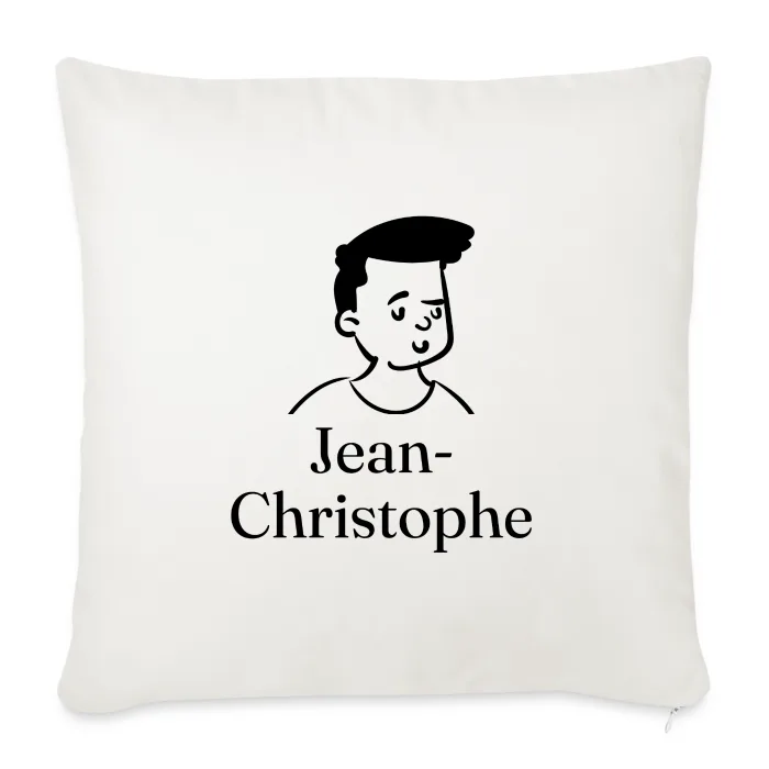 Coussin personnalisé au prénom Jean-Christophe