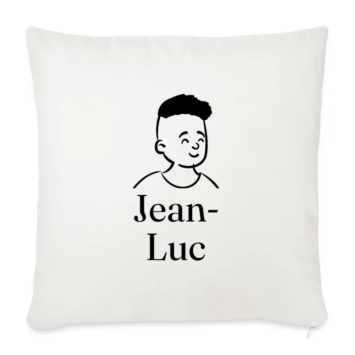 Coussin personnalisé au prénom Jean-Luc