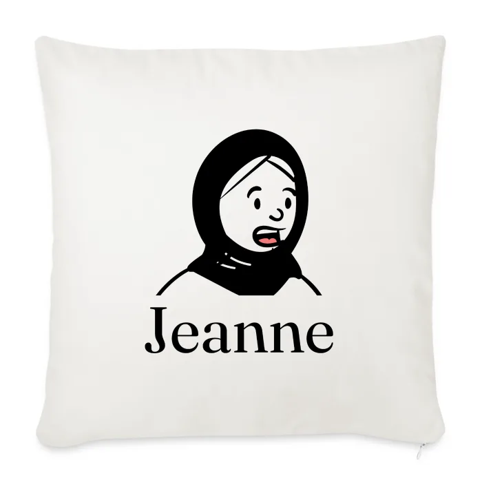 Coussin personnalisé au prénom Jeanne