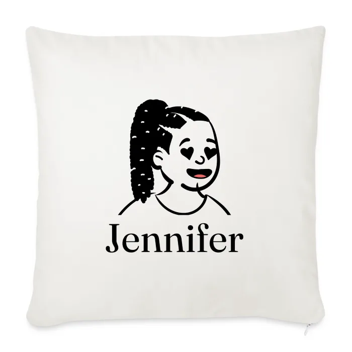 Coussin personnalisé au prénom Jennifer