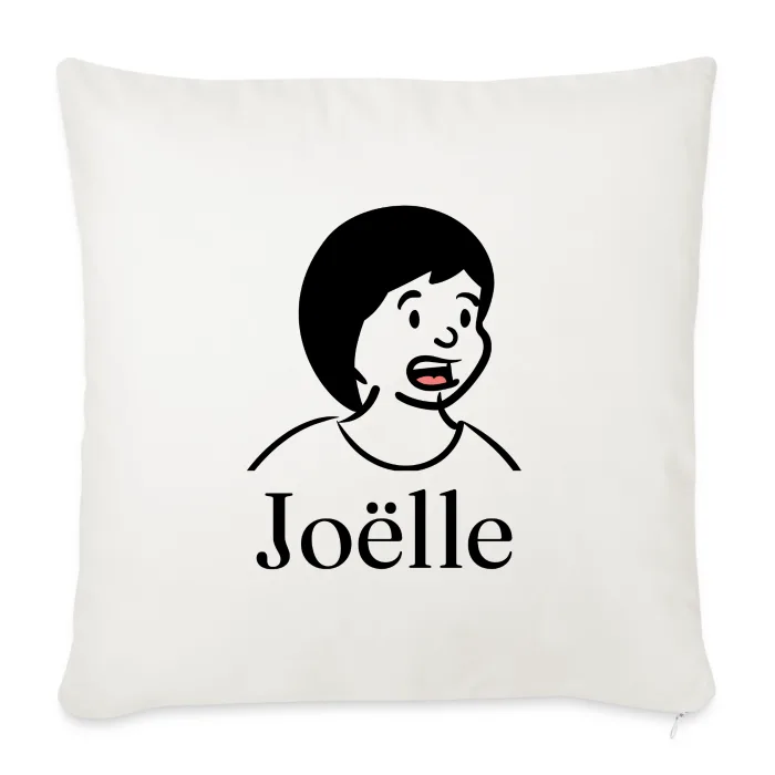 Coussin personnalisé au prénom Joëlle