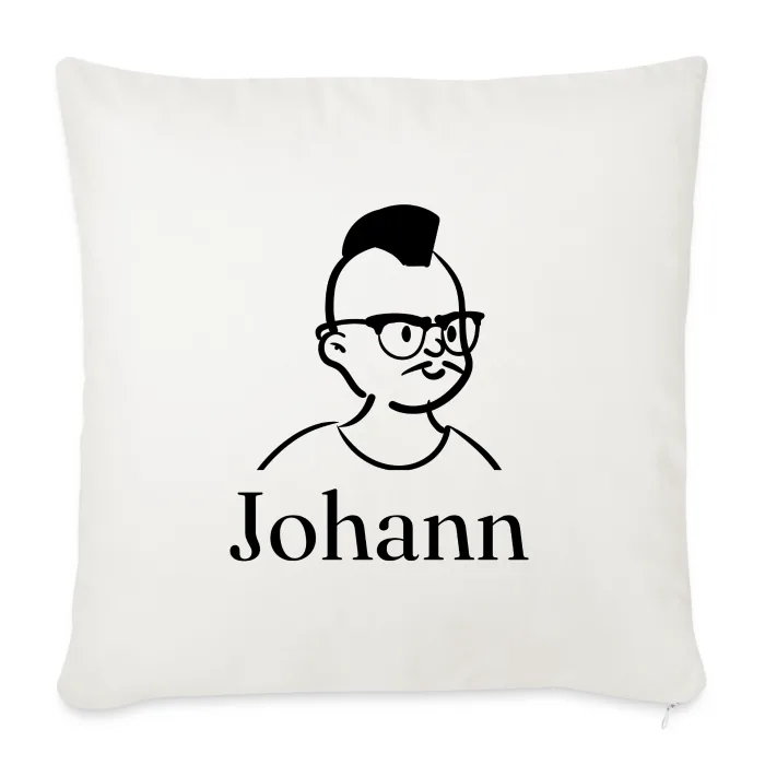 Coussin personnalisé au prénom Johann