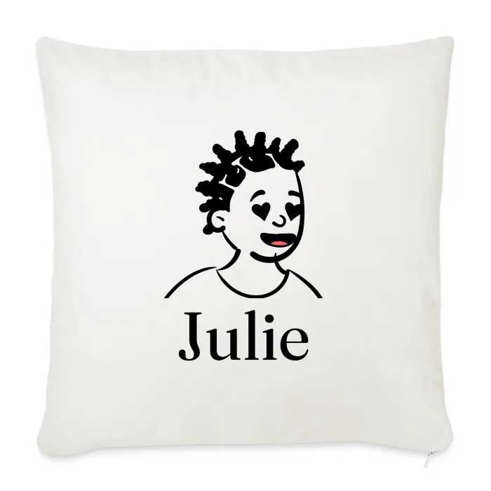 Coussin personnalisé au prénom Julie