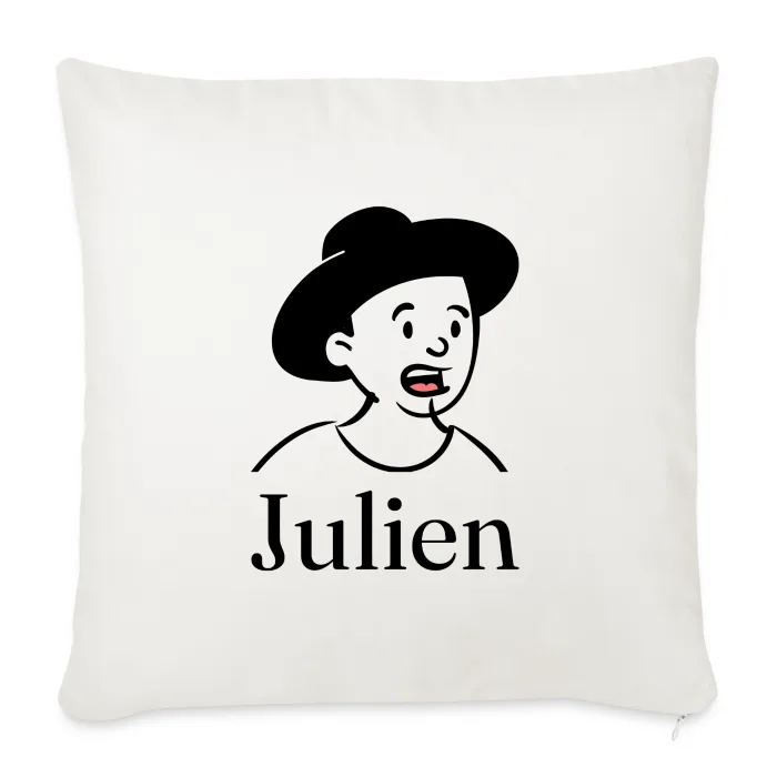 Coussin personnalisé au prénom Julien