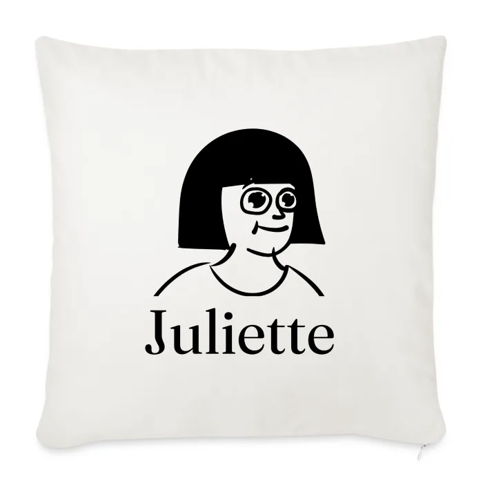 Coussin personnalisé au prénom Juliette