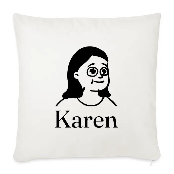 Coussin personnalisé au prénom Karen