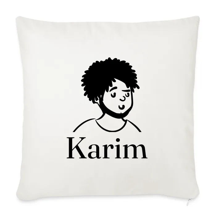 Coussin personnalisé au prénom Karim