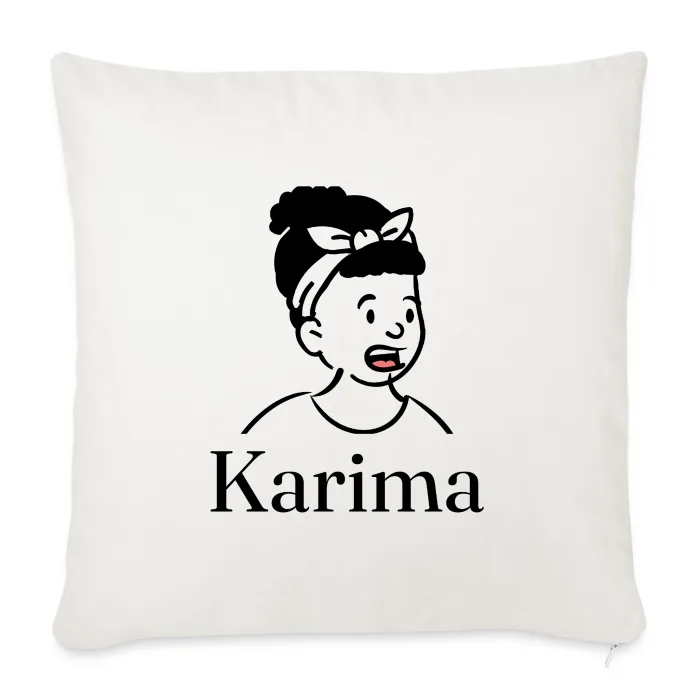 Coussin personnalisé au prénom Karima