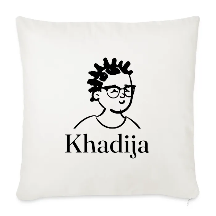 Coussin personnalisé au prénom Khadija