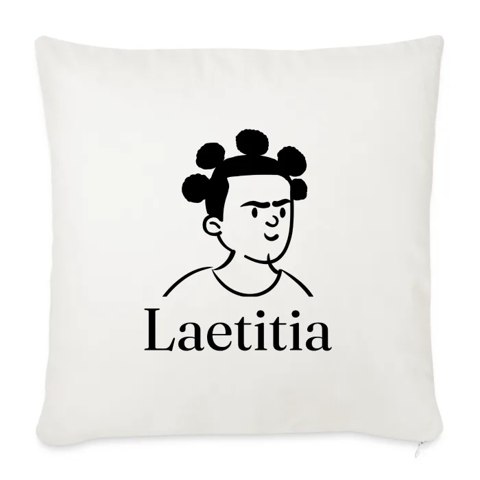 Coussin personnalisé au prénom Laetitia