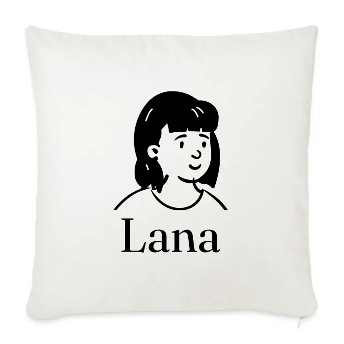 Coussin personnalisé au prénom Lana