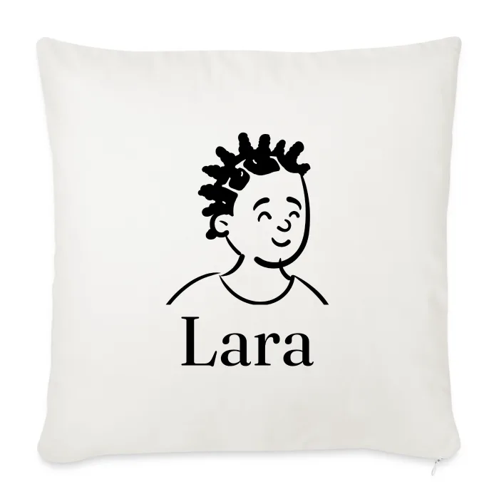 Coussin personnalisé au prénom Lara