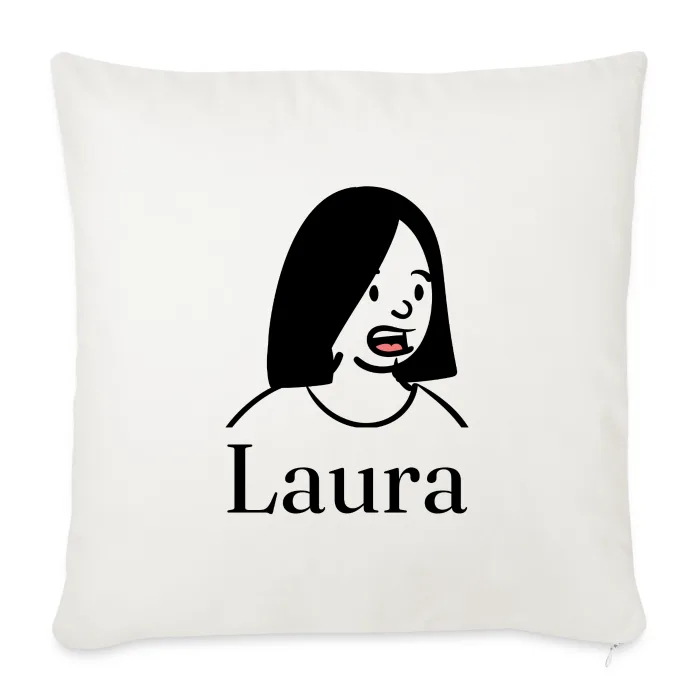 Coussin personnalisé au prénom Laura