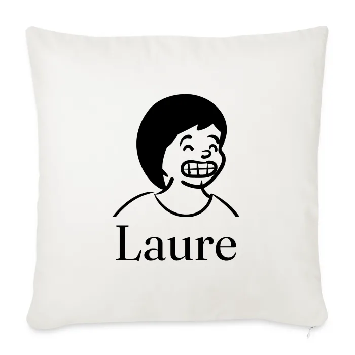 Coussin personnalisé au prénom Laure