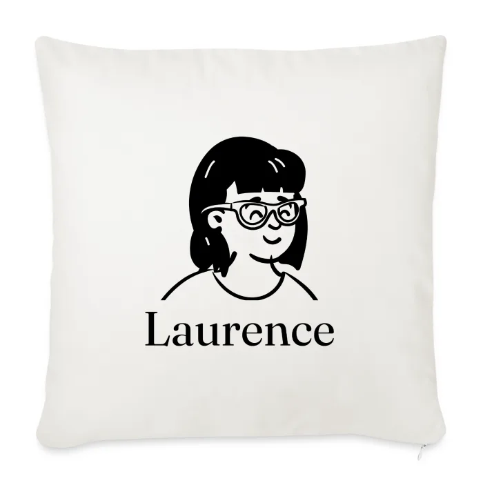 Coussin personnalisé au prénom Laurence
