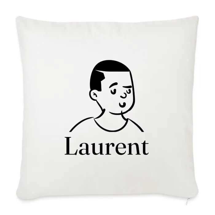 Coussin personnalisé au prénom Laurent