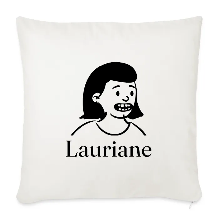 Coussin personnalisé au prénom Lauriane