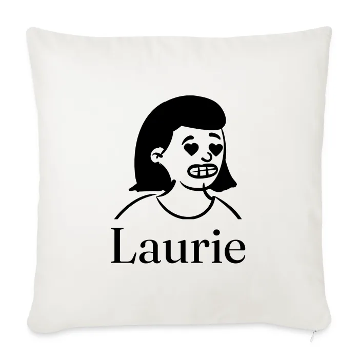 Coussin personnalisé au prénom Laurie