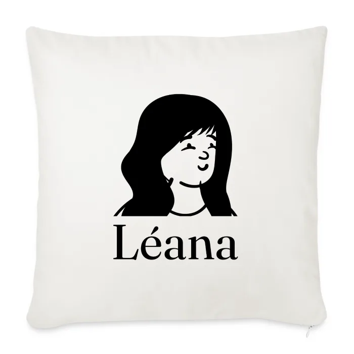 Coussin personnalisé au prénom Léana