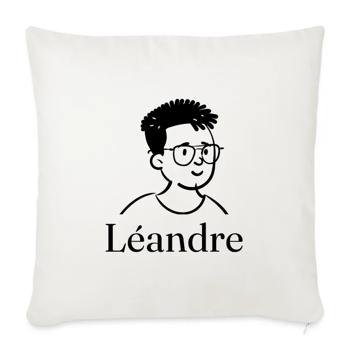 Coussin personnalisé au prénom Léandre