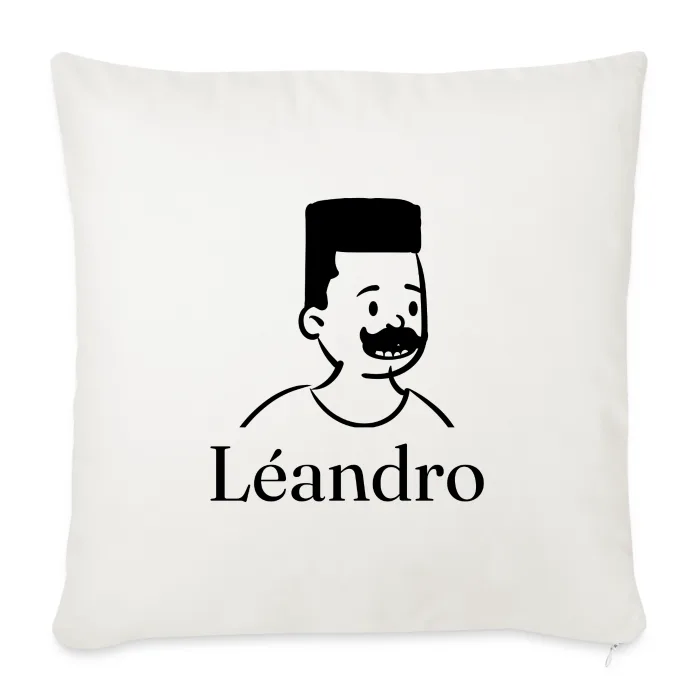 Coussin personnalisé au prénom Léandro