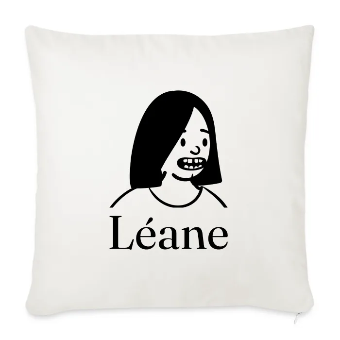 Coussin personnalisé au prénom Léane
