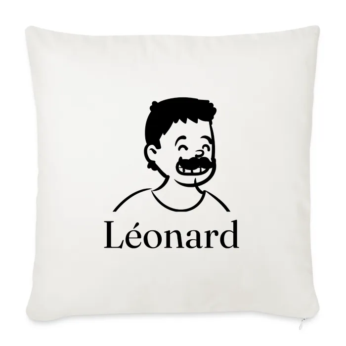 Coussin personnalisé au prénom Léonard
