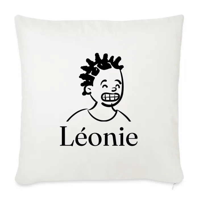Coussin personnalisé au prénom Léonie