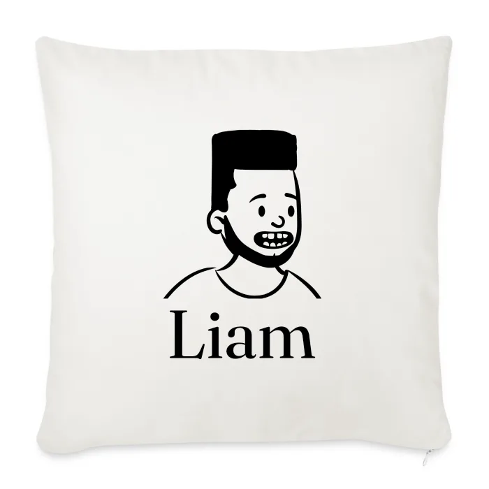Coussin personnalisé au prénom Liam