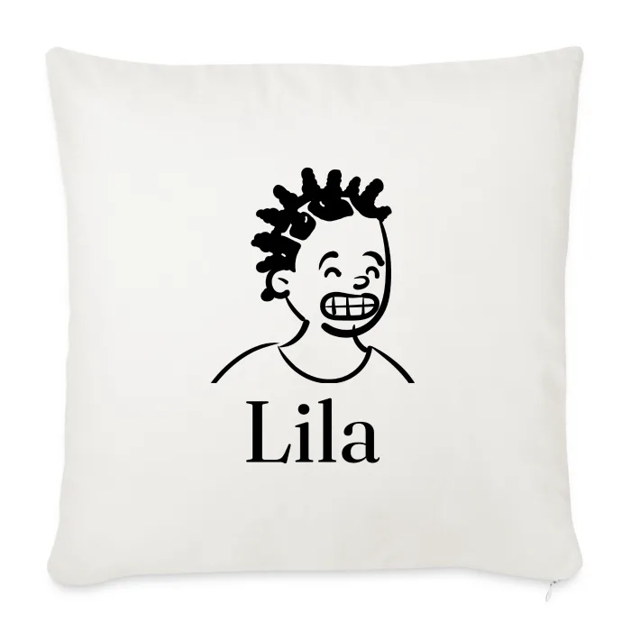 Coussin personnalisé au prénom Lila