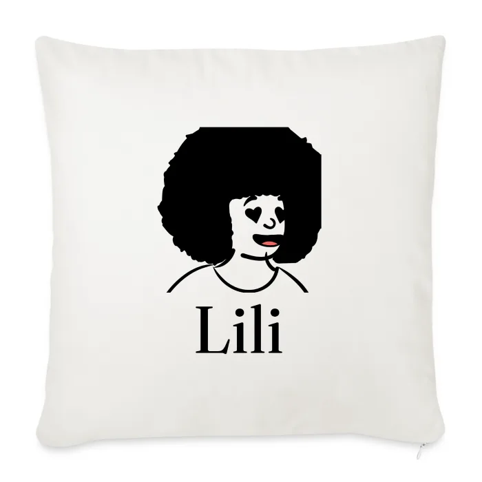 Coussin personnalisé au prénom Lili