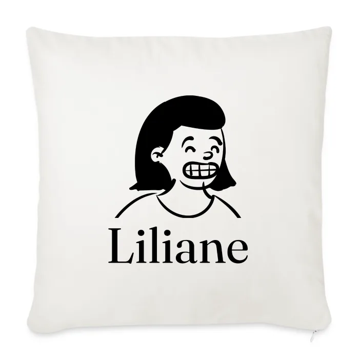 Coussin personnalisé au prénom Liliane
