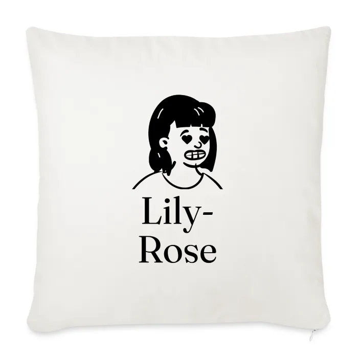 Coussin personnalisé au prénom Lily-Rose