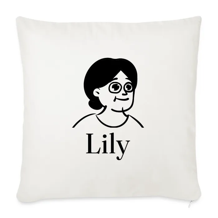 Coussin personnalisé au prénom Lily