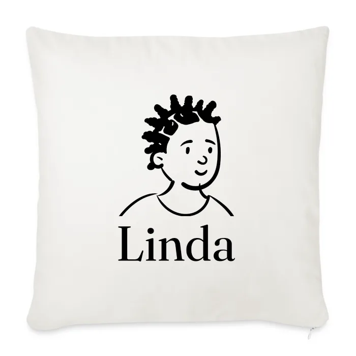 Coussin personnalisé au prénom Linda