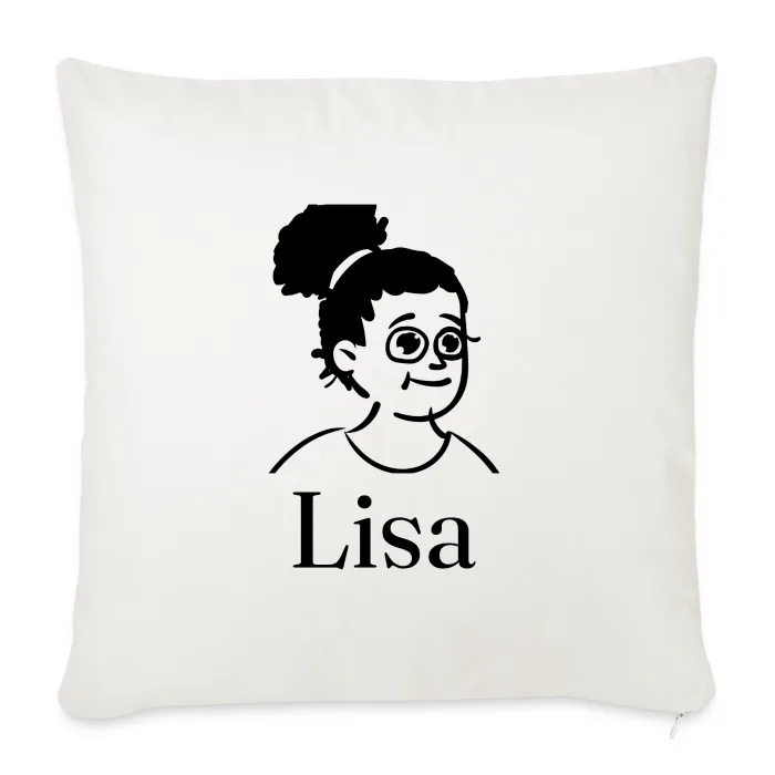 Coussin personnalisé au prénom Lisa